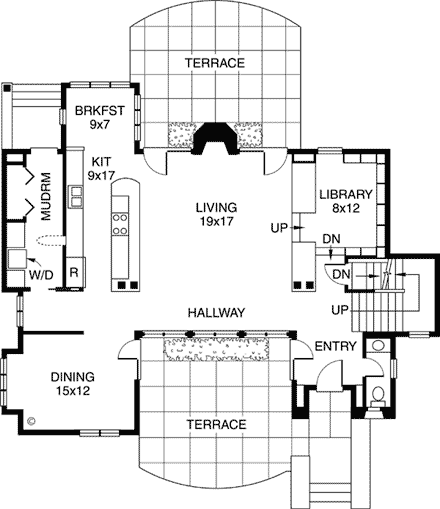 House Plan 32104 First Level Plan