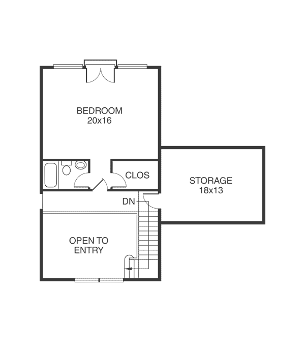 Bungalow Coastal Country Level Two of Plan 32309