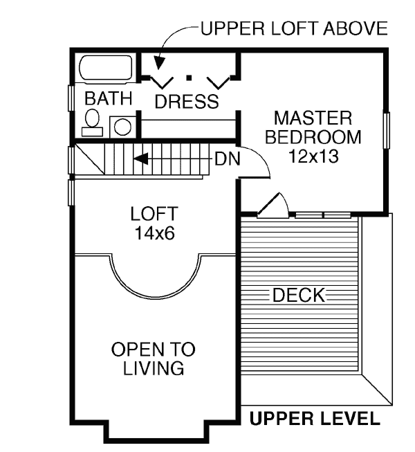 Bungalow Cottage Victorian Level Two of Plan 32505