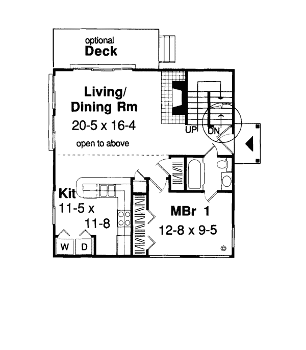 Contemporary Level One of Plan 34058