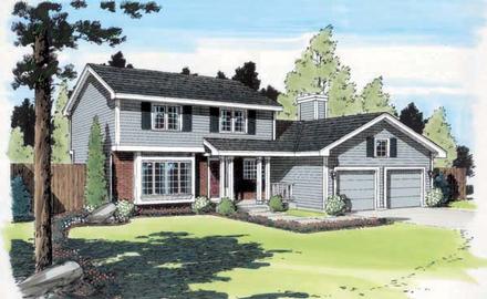 Traditional Elevation of Plan 34079