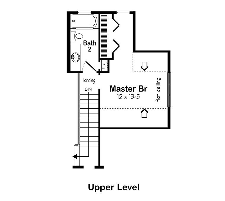 Country Farmhouse Traditional Level Two of Plan 34600