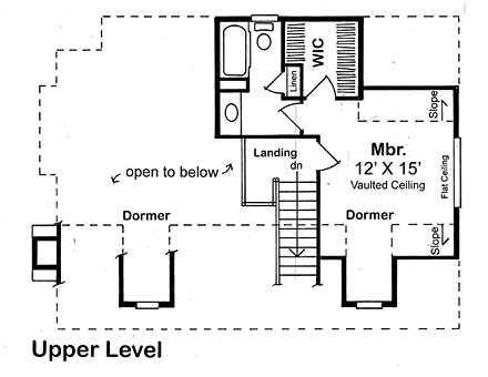 House Plan 34601 Second Level Plan