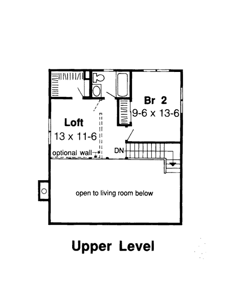 House Plan 34625 Second Level Plan
