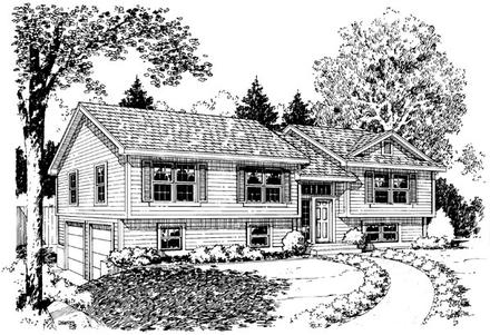 Traditional Elevation of Plan 34681
