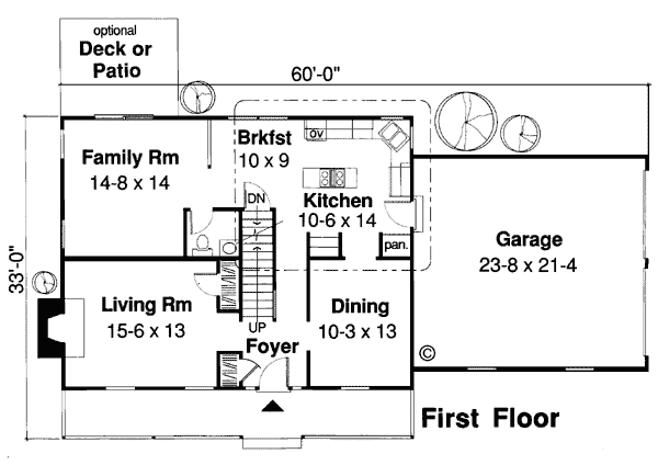 Country Southern Level One of Plan 34730