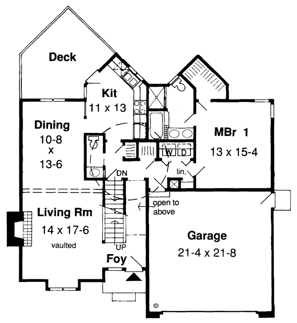 Contemporary Level One of Plan 34800