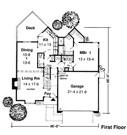 House Plan 34800 First Level Plan