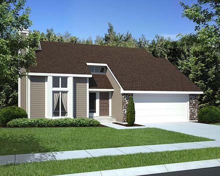 House Plan 34800 Elevation