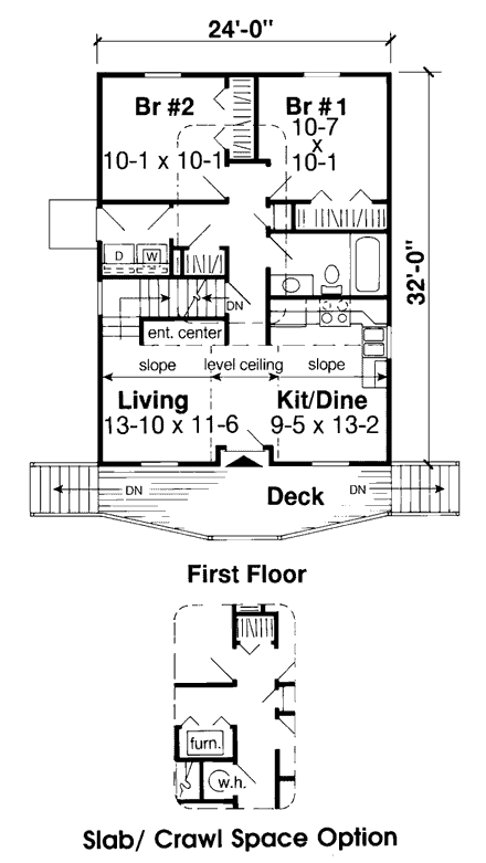 House Plan 35007 First Level Plan