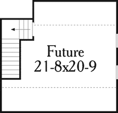 House Plan 40004 Second Level Plan