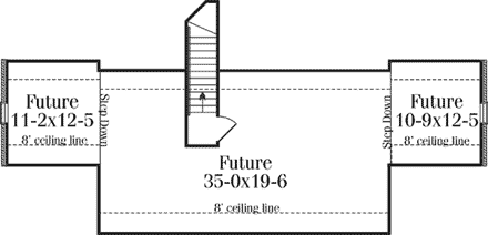 House Plan 40019 Second Level Plan