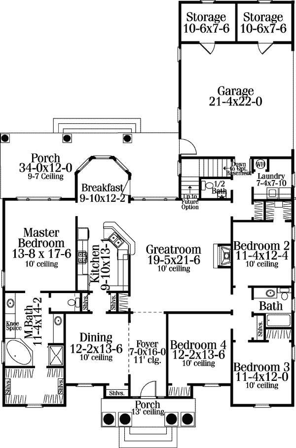 Colonial European Level One of Plan 40023