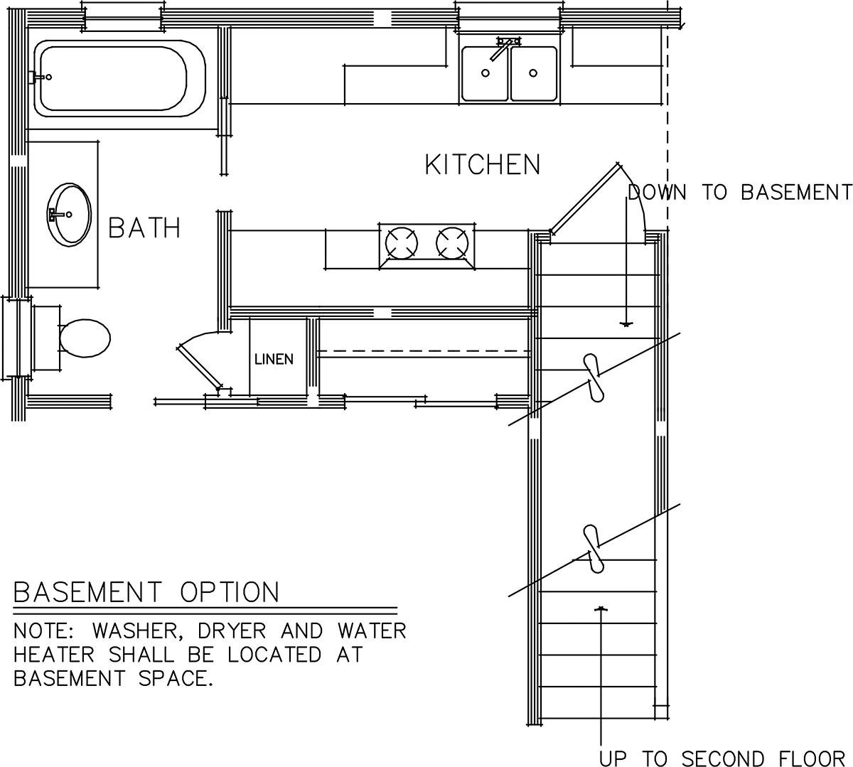 Cabin Country Southern Alternate Level One of Plan 40025