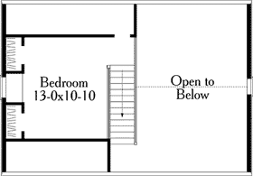 House Plan 40025 Second Level Plan