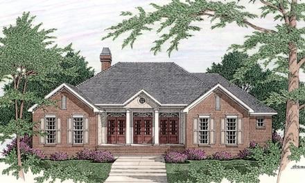 Colonial Elevation of Plan 40030