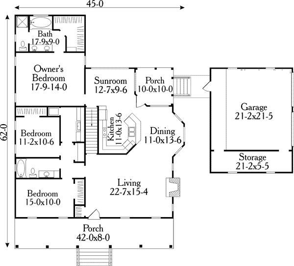 Cape Cod Country Level One of Plan 40032