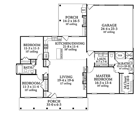 House Plan 40041 First Level Plan