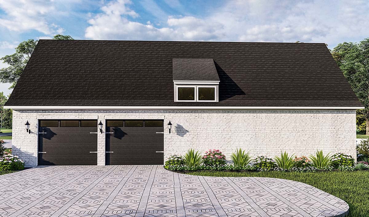 Acadian, Country, Farmhouse, French Country, Southern, Traditional Plan with 3507 Sq. Ft., 4 Bedrooms, 3 Bathrooms, 2 Car Garage Picture 2