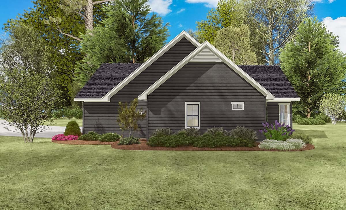 Cottage, Country, Farmhouse, Ranch, Southern, Traditional Plan with 1834 Sq. Ft., 3 Bedrooms, 3 Bathrooms, 2 Car Garage Picture 2