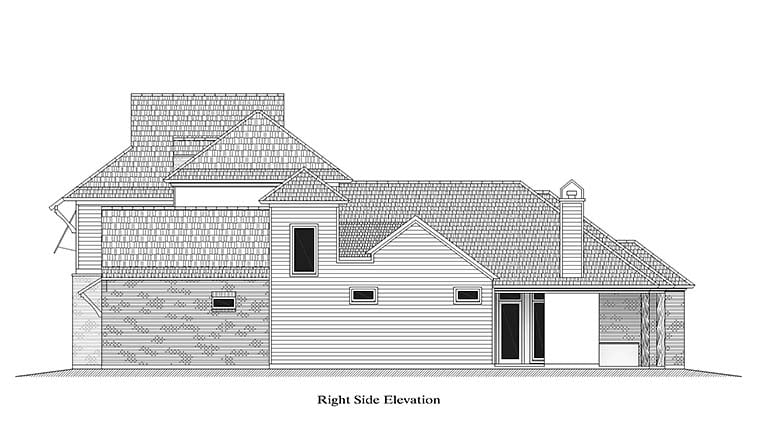 European, French Country, Southern Plan with 3031 Sq. Ft., 4 Bedrooms, 4 Bathrooms, 2 Car Garage Picture 3