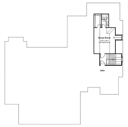 House Plan 40315 Second Level Plan