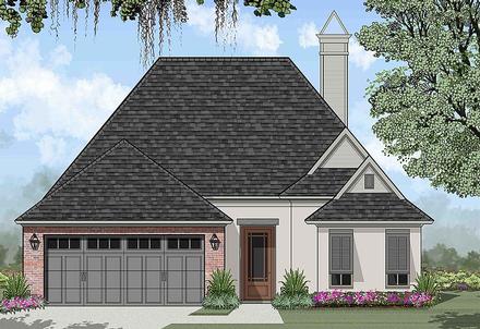 European French Country Elevation of Plan 40317