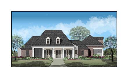 Country French Country Southern Elevation of Plan 40336