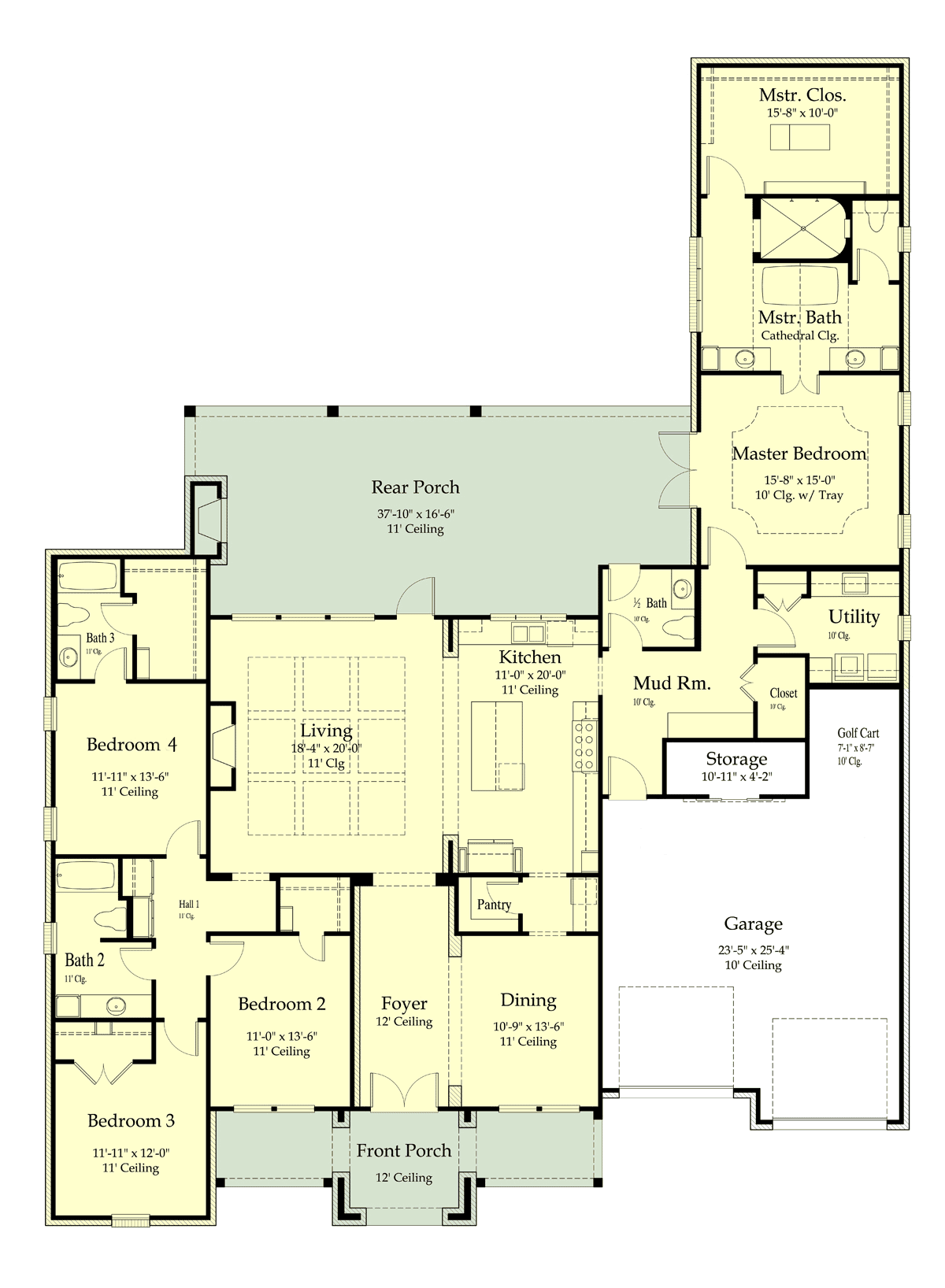 Farmhouse Level One of Plan 40351