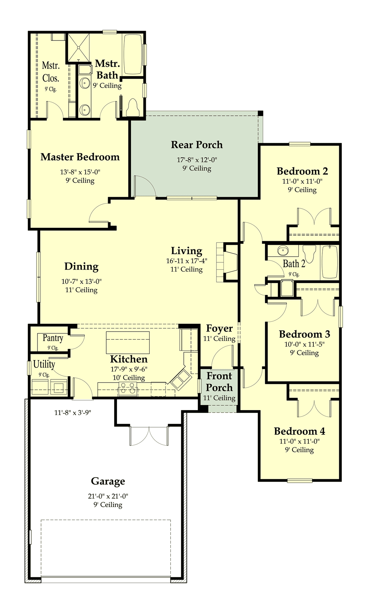 European French Country Traditional Level One of Plan 40362