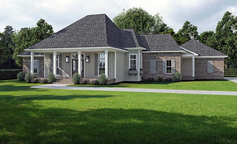 Acadian, Southern Plan with 2437 Sq. Ft., 3 Bedrooms, 3 Bathrooms, 2 Car Garage Picture 6