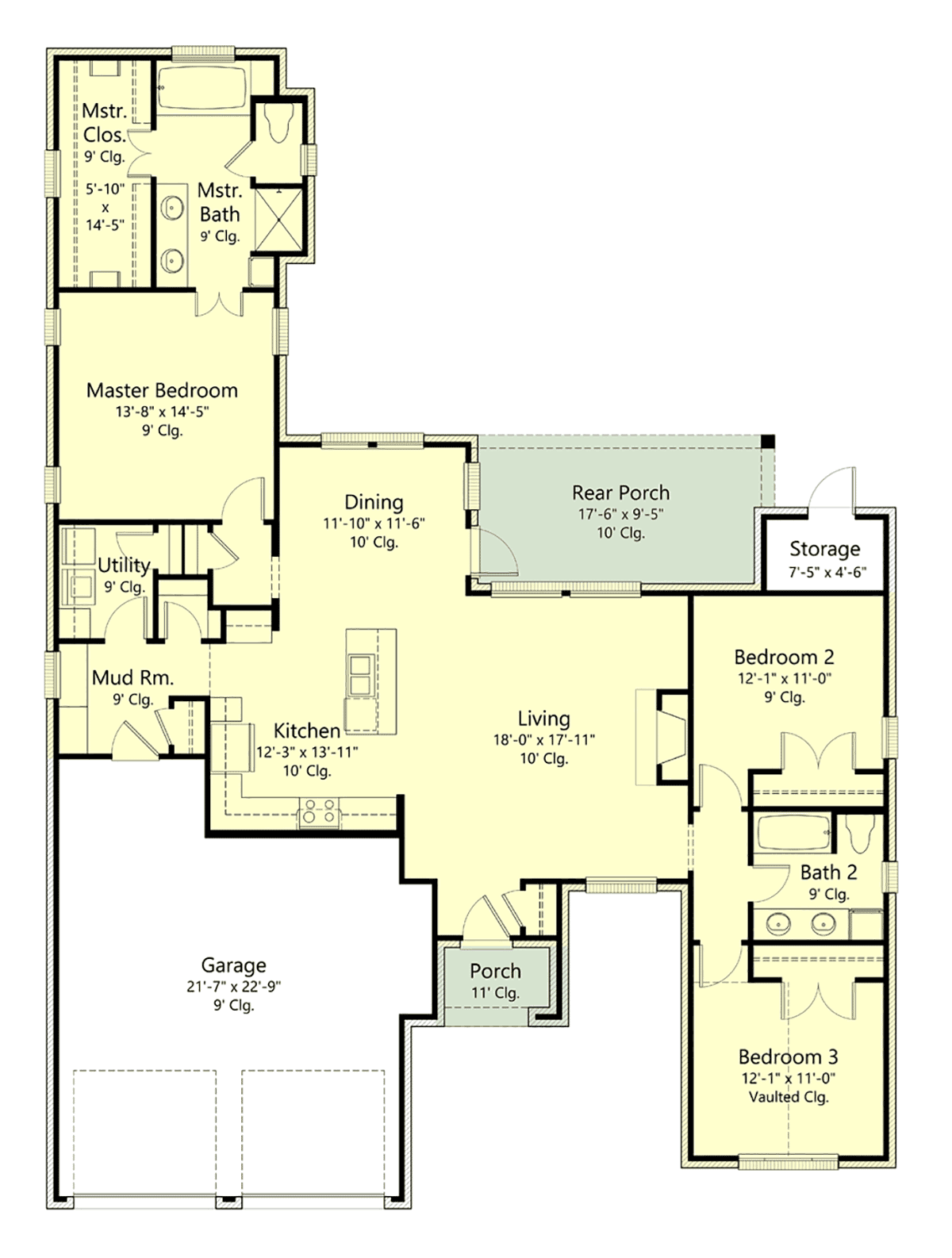 House Plan 40375 Level One