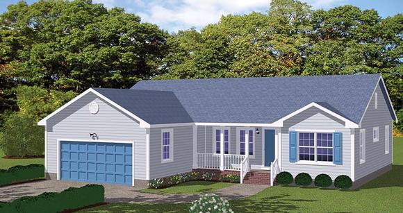 House Plan 40613 Elevation