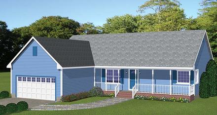 Country Ranch Elevation of Plan 40620