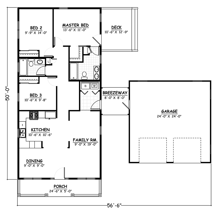 Country Southern Traditional Level One of Plan 40635