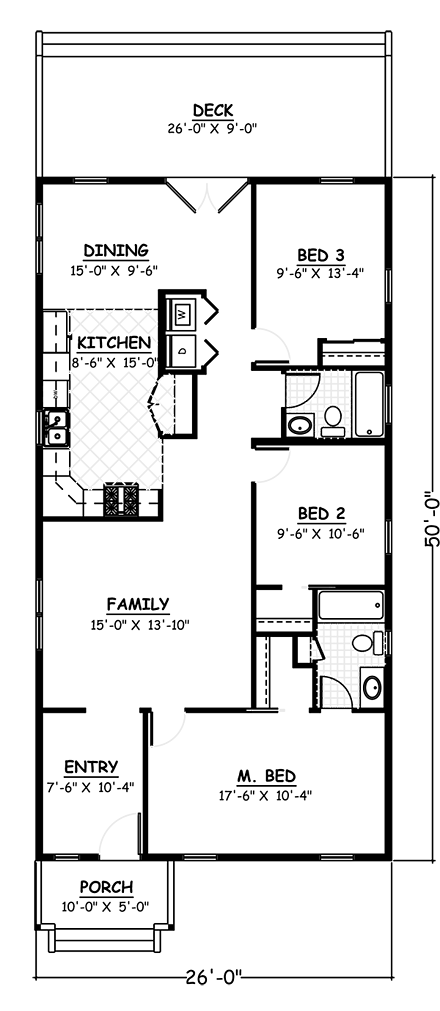 House Plan 40639 First Level Plan