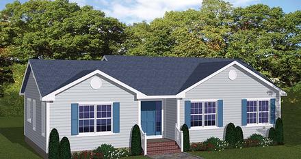 House Plan 40645 Elevation