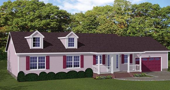 House Plan 40665 Elevation