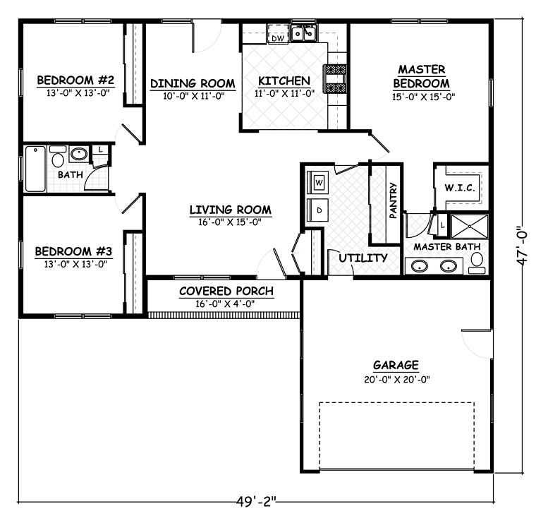 3Bedroom 2Bath House Plans 1 2 3 Bedroom Towson Apartments Courthouse   40677 1l 