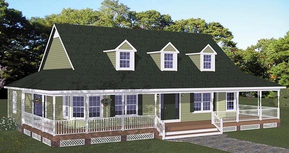 House Plan 40678 Elevation