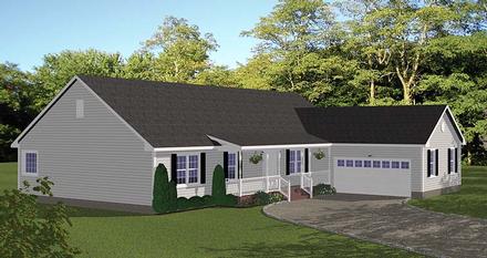 Ranch Elevation of Plan 40679