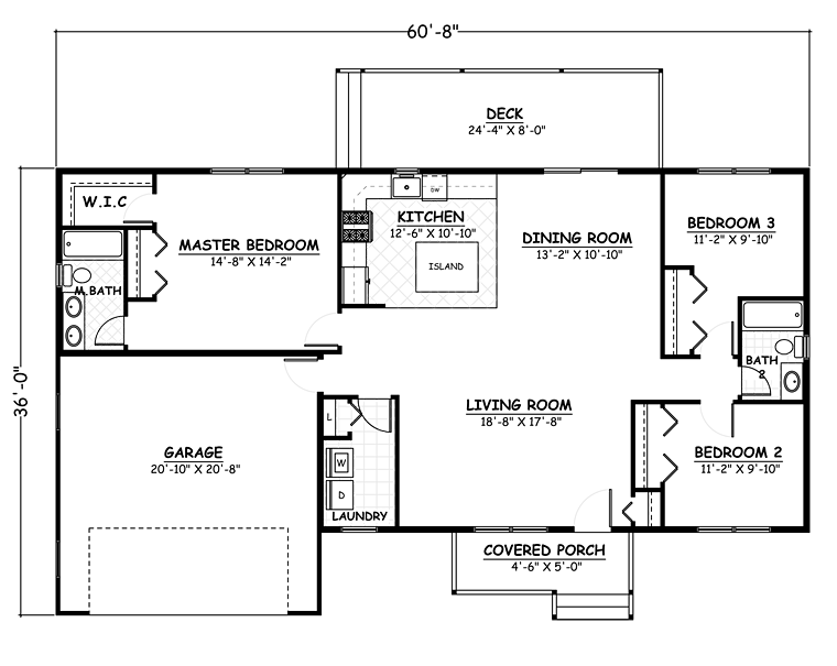 Country Ranch Level One of Plan 40682