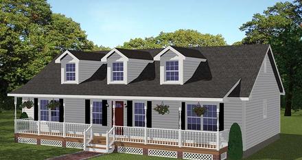 House Plan 40683 Elevation