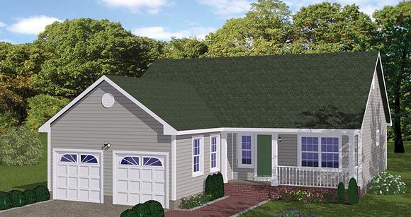 House Plan 40685 Elevation