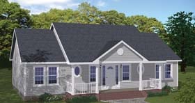 Plan 40686 - 1400 Square Feet