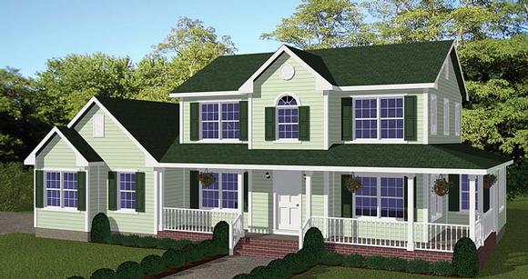 House Plan 40687 Elevation