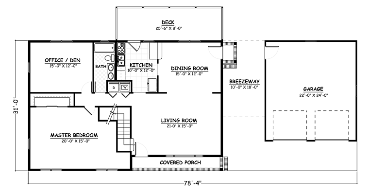 Colonial Country Southern Level One of Plan 40690