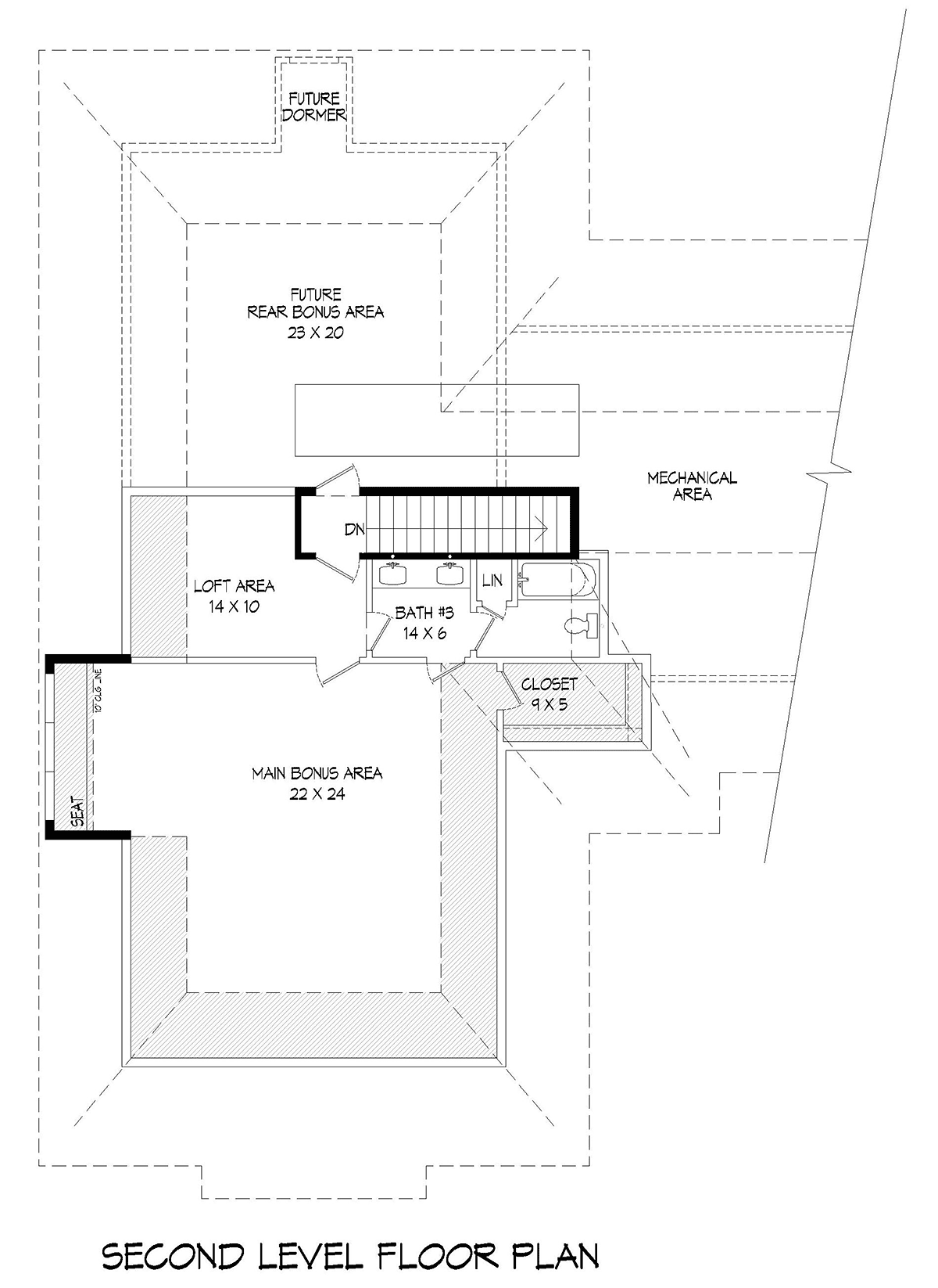 Craftsman European French Country Level Two of Plan 40804