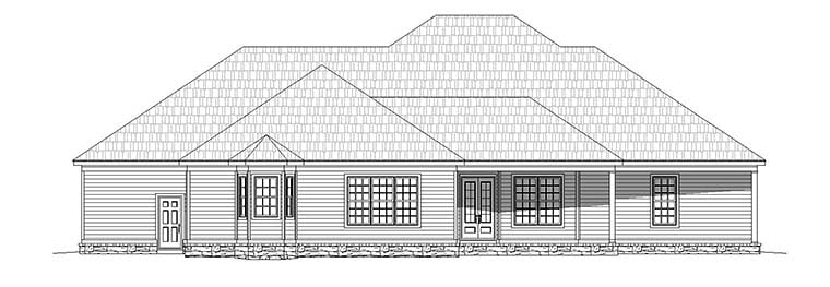 Country, Farmhouse, Ranch, Traditional Plan with 3491 Sq. Ft., 4 Bedrooms, 5 Bathrooms, 3 Car Garage Picture 6