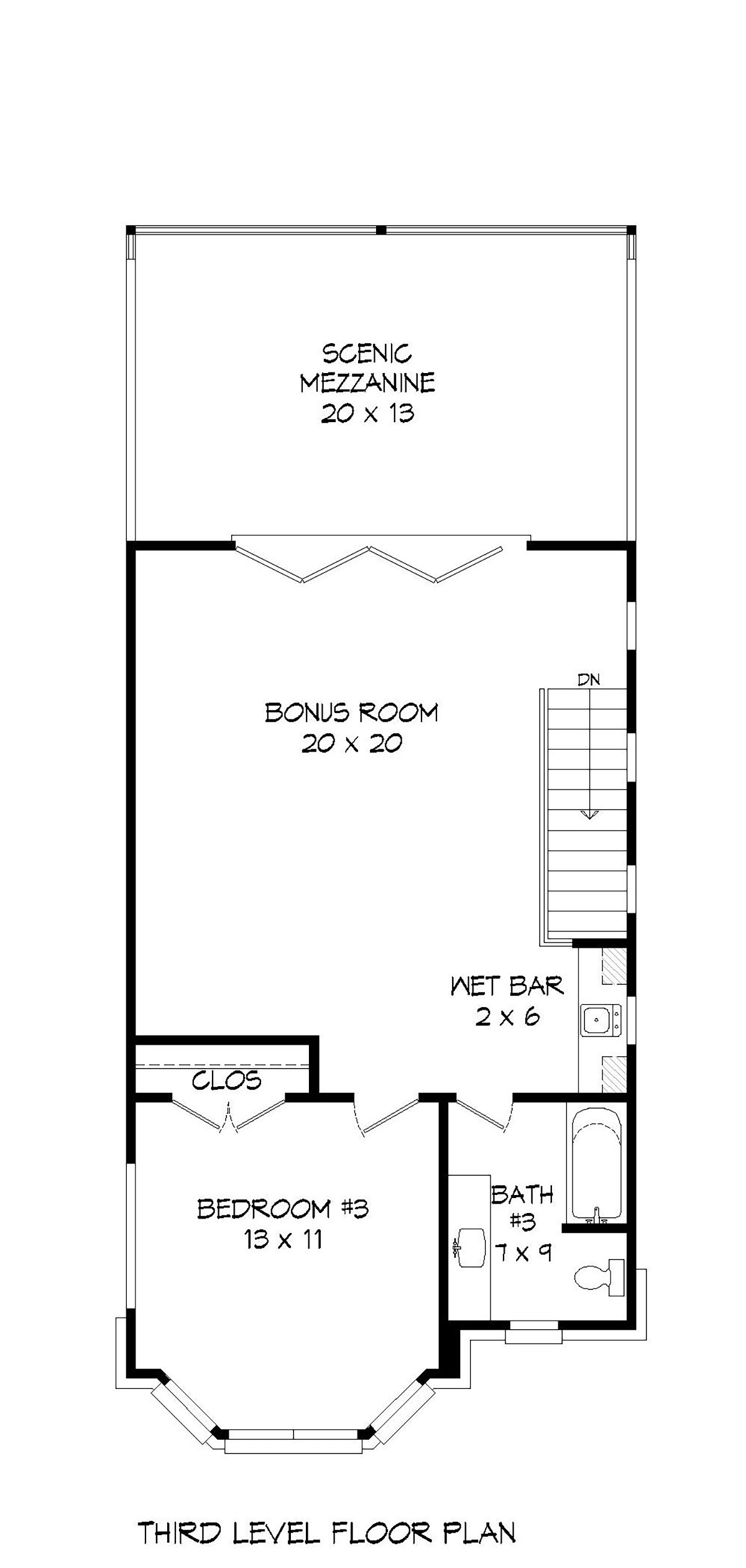 Contemporary European Modern Level Three of Plan 40809